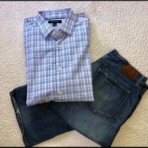 Banana Republic Men’s noniron slim fit dress shirt